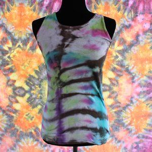 Tie Dyed Psychedelic Rainbow Alfani Hippie Tank